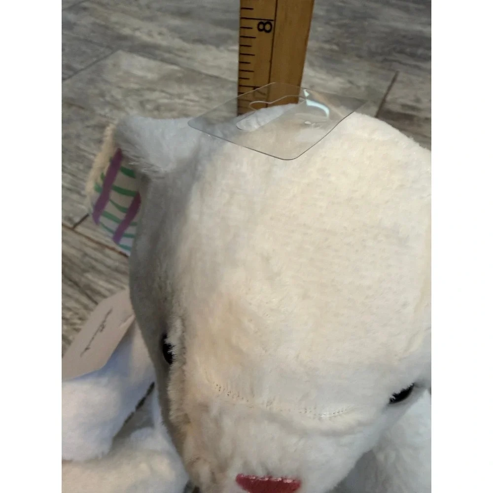 Hallmark Bunny Plush NWT Plaid Ears Easter Stuffed Animal MJE5207 Nursery 10